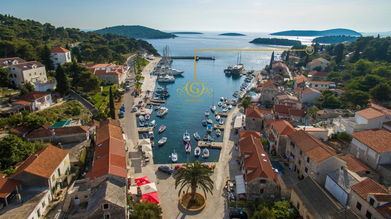 Golden View Luxury Apartment Maslinica Bagian luar foto